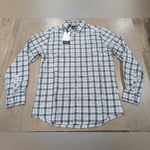 $198 Mens Rodd & Gunn "Bolton" Check Flannel LS Button Up Shirt Ash 3XL